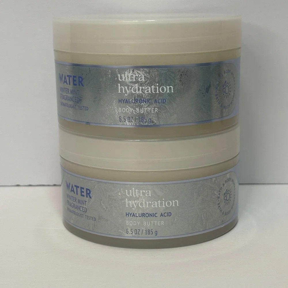 Bath & Body Works Water Winter Mint Body Butter Lot of 2 NEW 6.5 oz - Picture 8 of 12